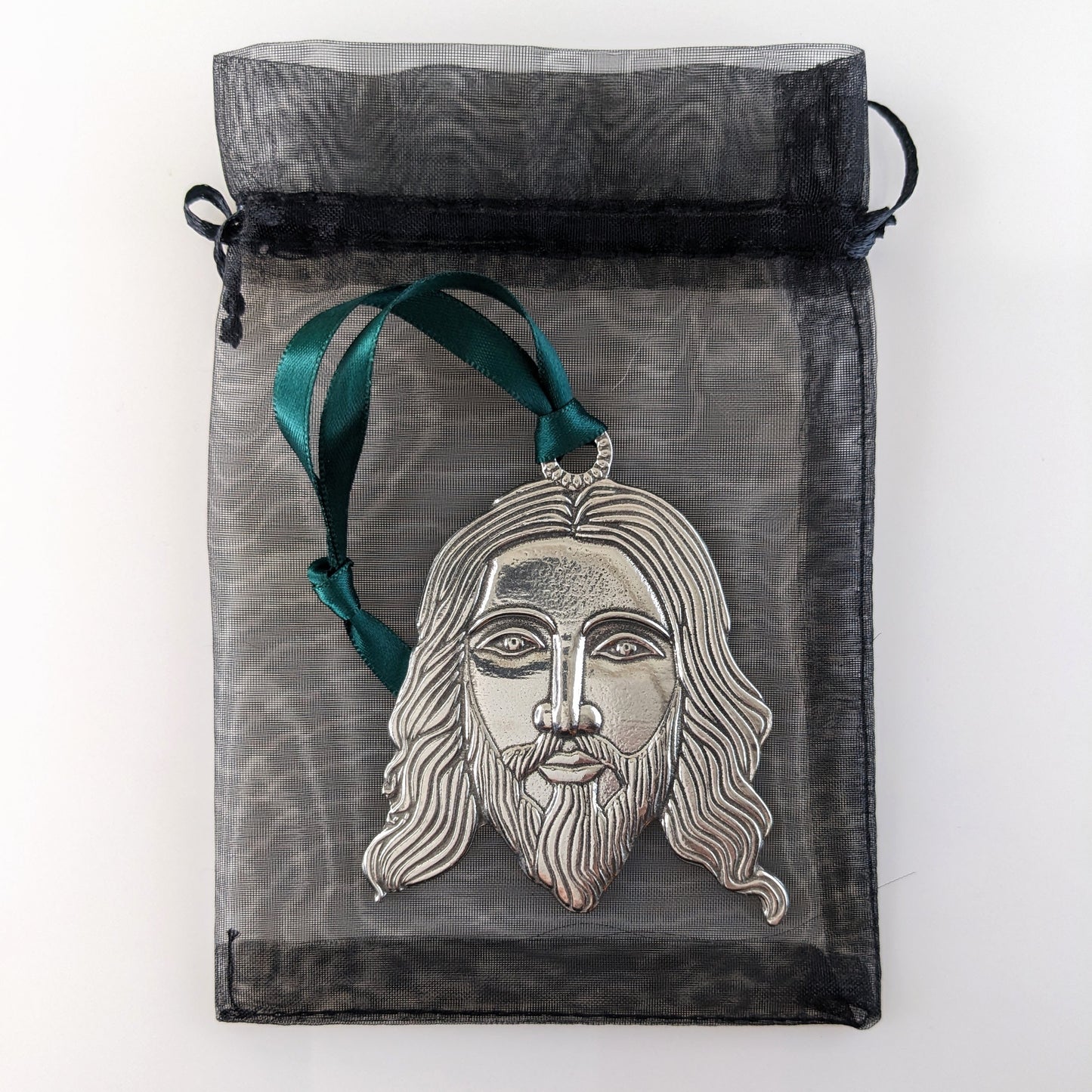 Jesus pewter Christmas Ornament