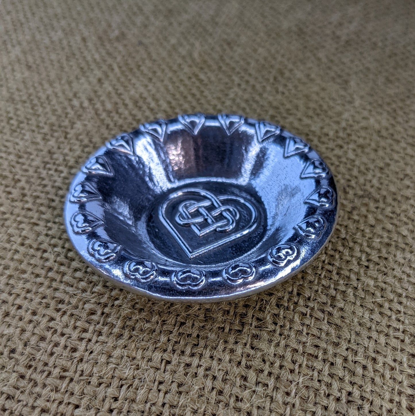 Heart Ring Dish, Celtic Knot Trinket Dish