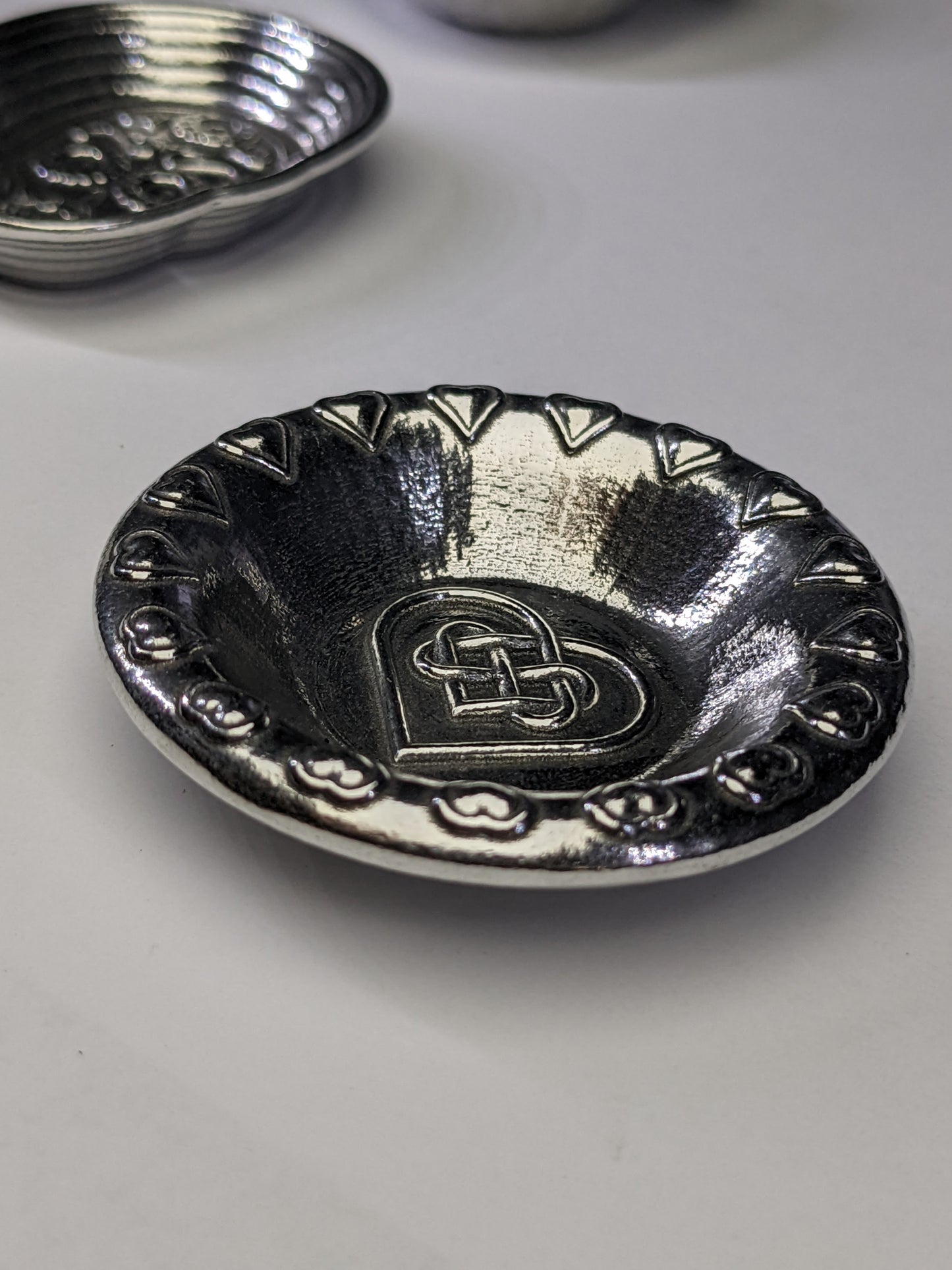 Heart Ring Dish, Celtic Knot Trinket Dish