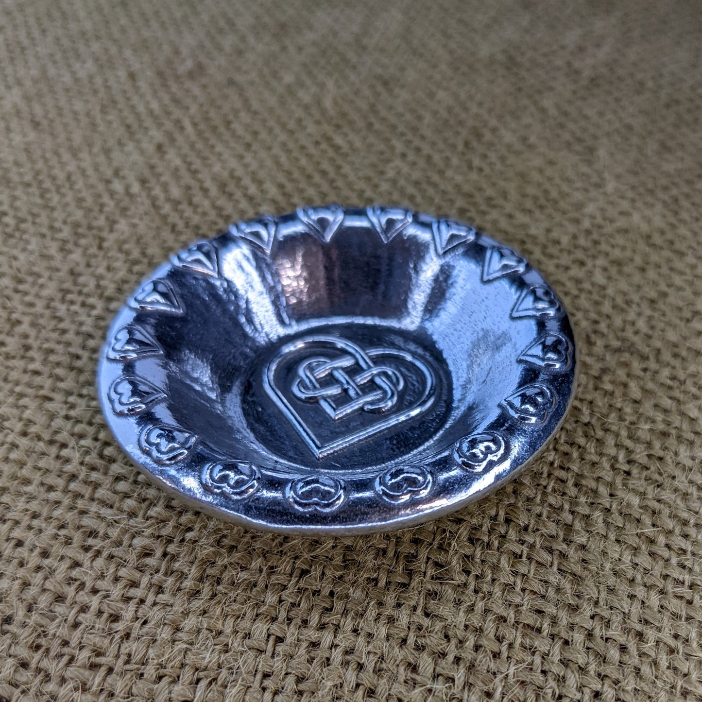 Heart Ring Dish, Celtic Knot Trinket Dish
