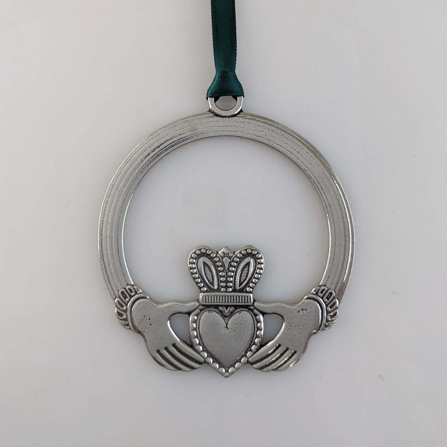 Claddagh, Irish Friendship pewter Christmas Ornament