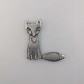 Ferdinand the Fox – handmade pewter, made in Oregon