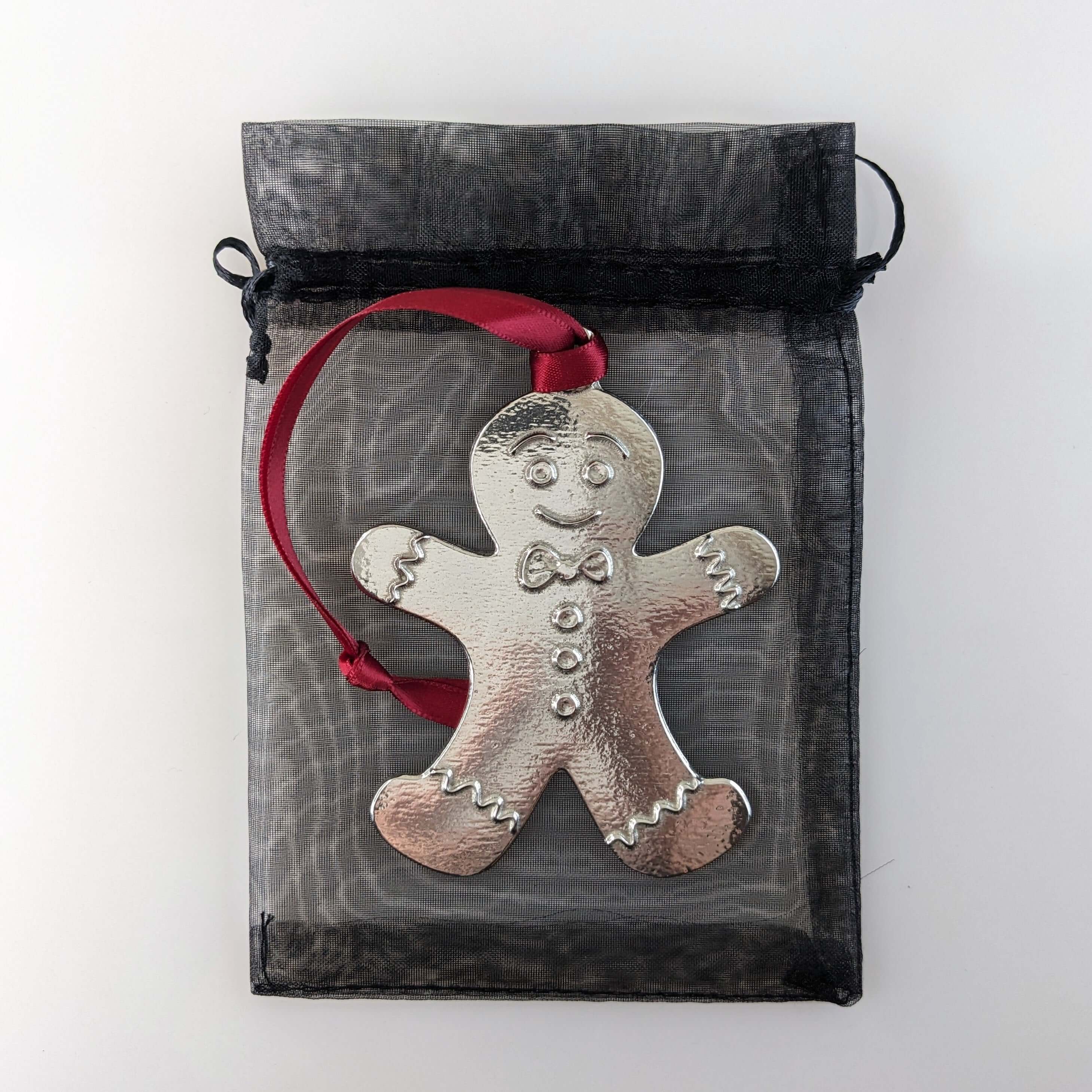 Gingerbread Man Pewter Ornament