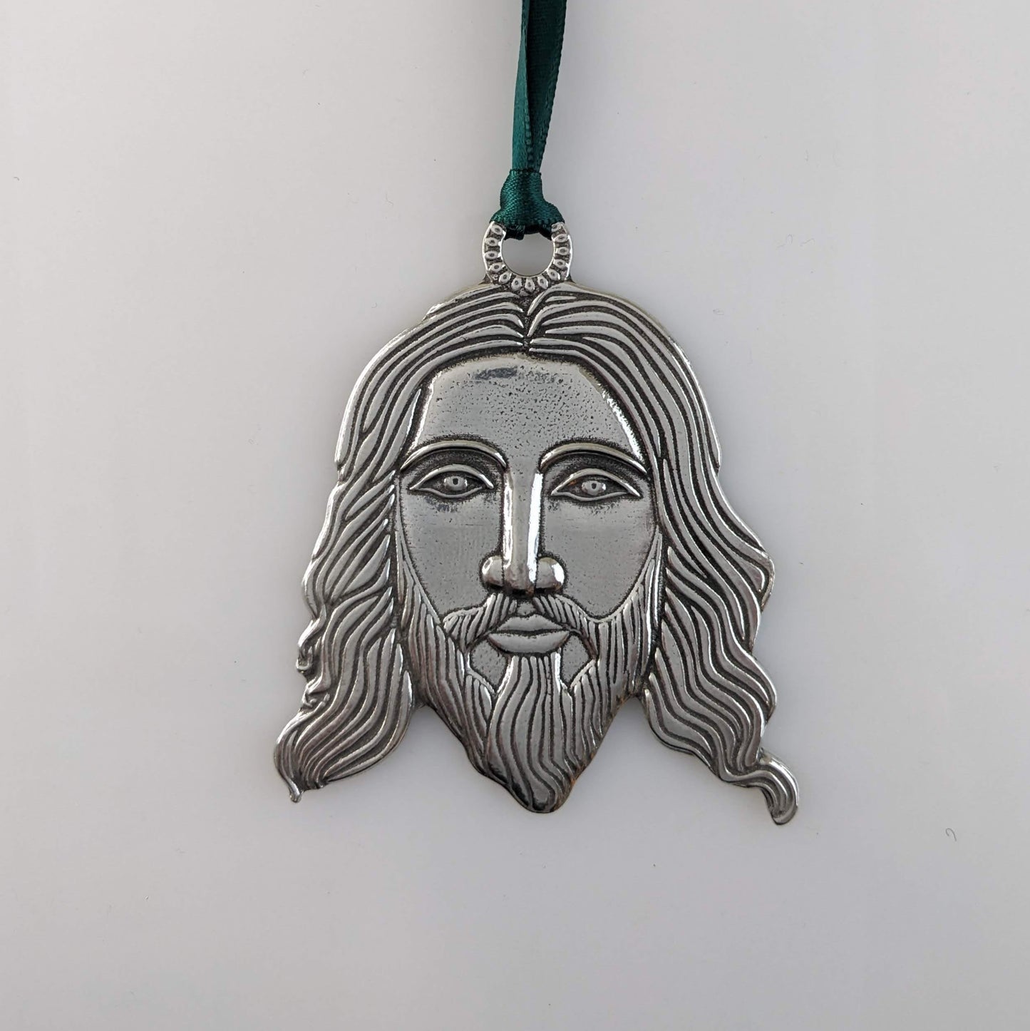 Jesus pewter Christmas Ornament
