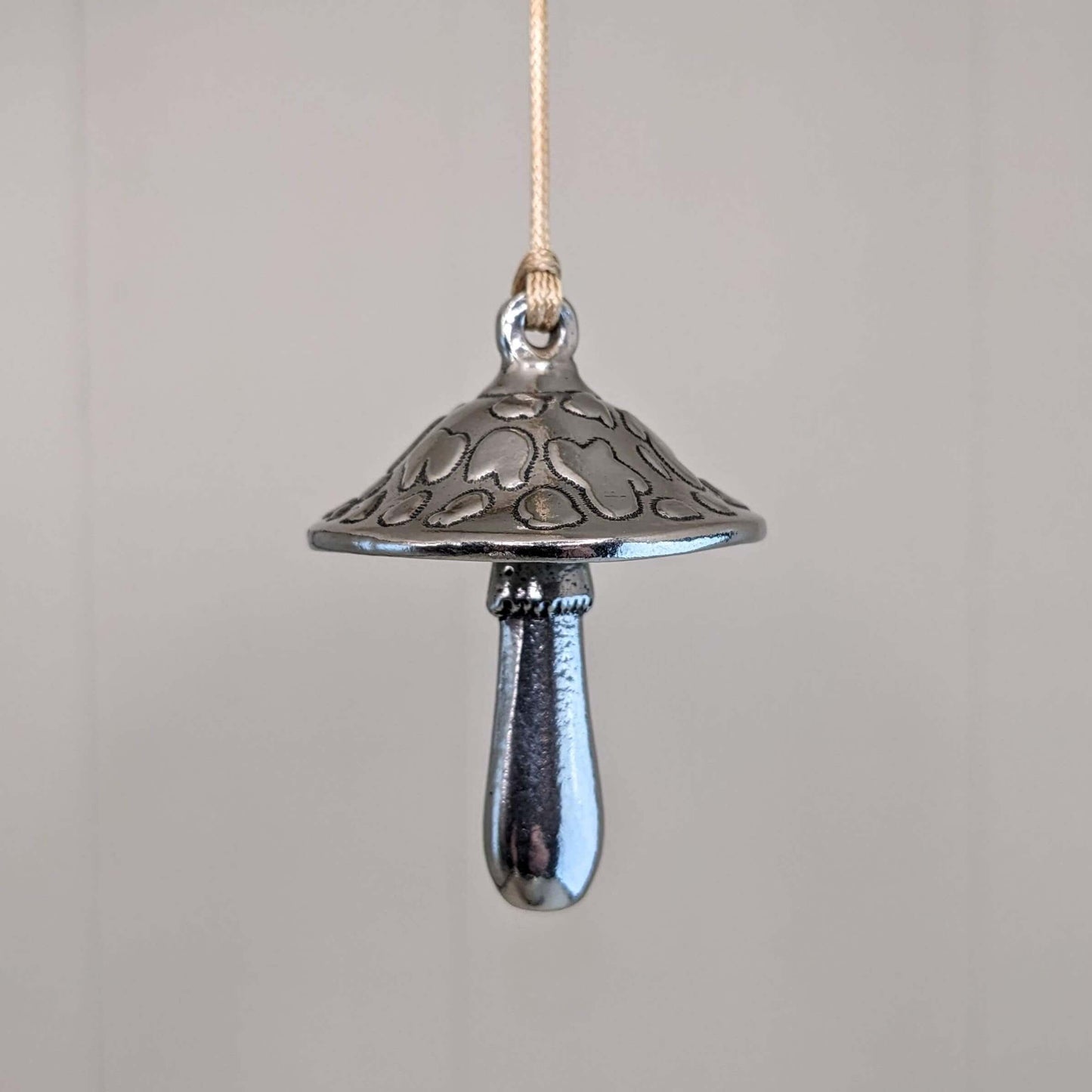 Mushroom pewter Christmas Ornament