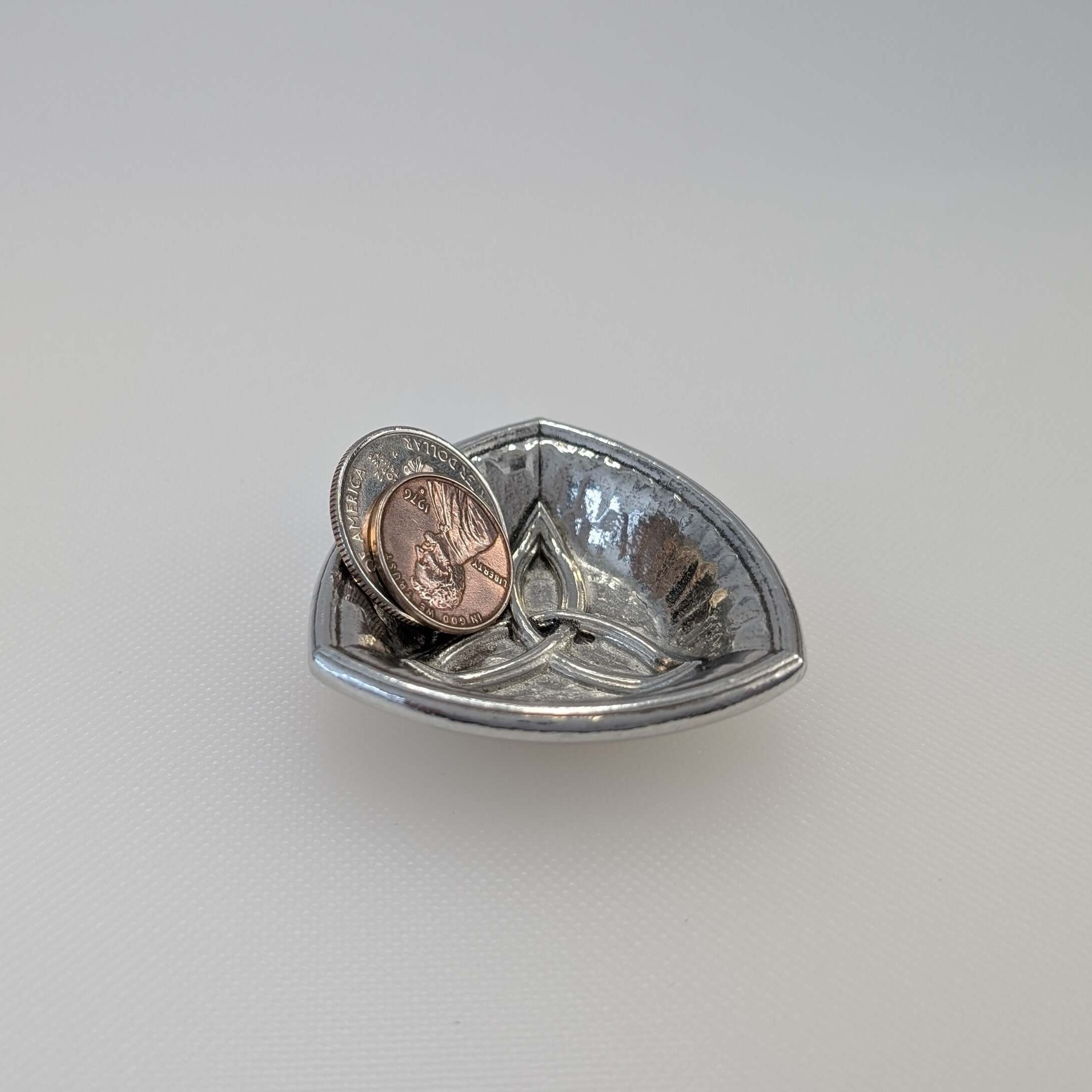 Celtic Trinity Knot Ring Dish, Small Triquetra Jewelry Holder