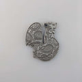 Paisley Rooster – handmade pewter, made in Oregon
