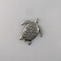 Paisley Sea Turtle Pewter Magnet – handmade in Oregon