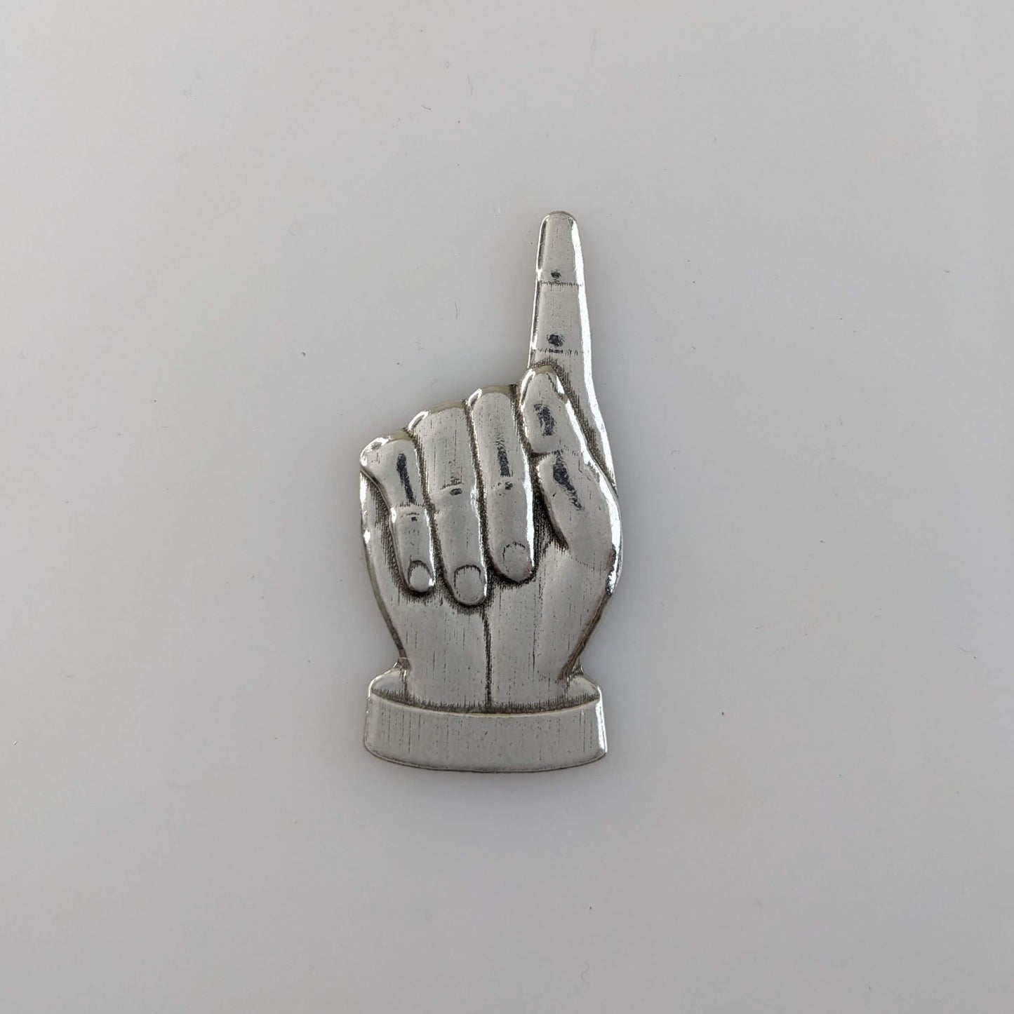 Pointing Hand pewter Magnet
