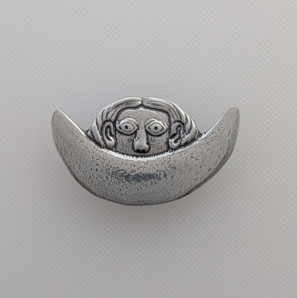 Pewter Moon and Man magnet