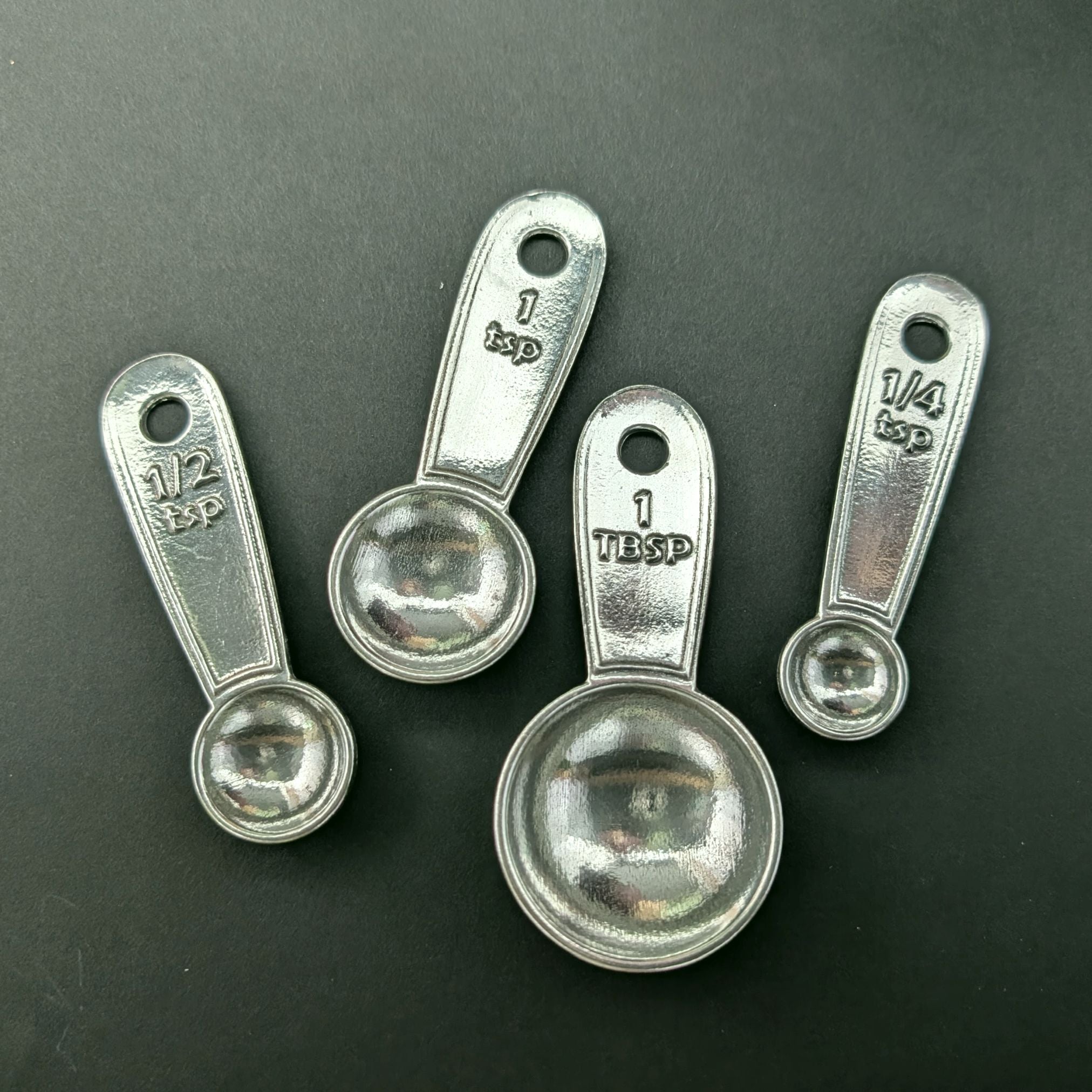 Daily Measuring Spoon Set — Handcrafted Pewter
