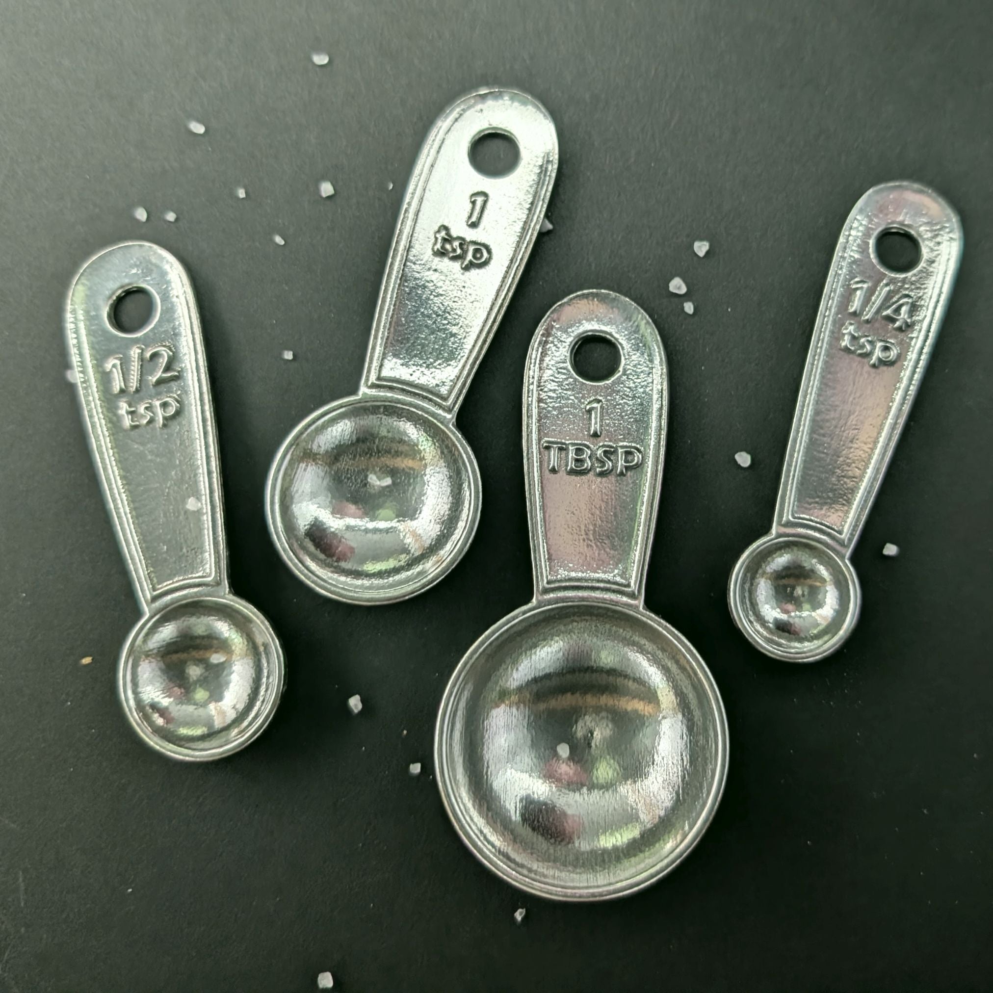 Daily Measuring Spoon Set — Handcrafted Pewter