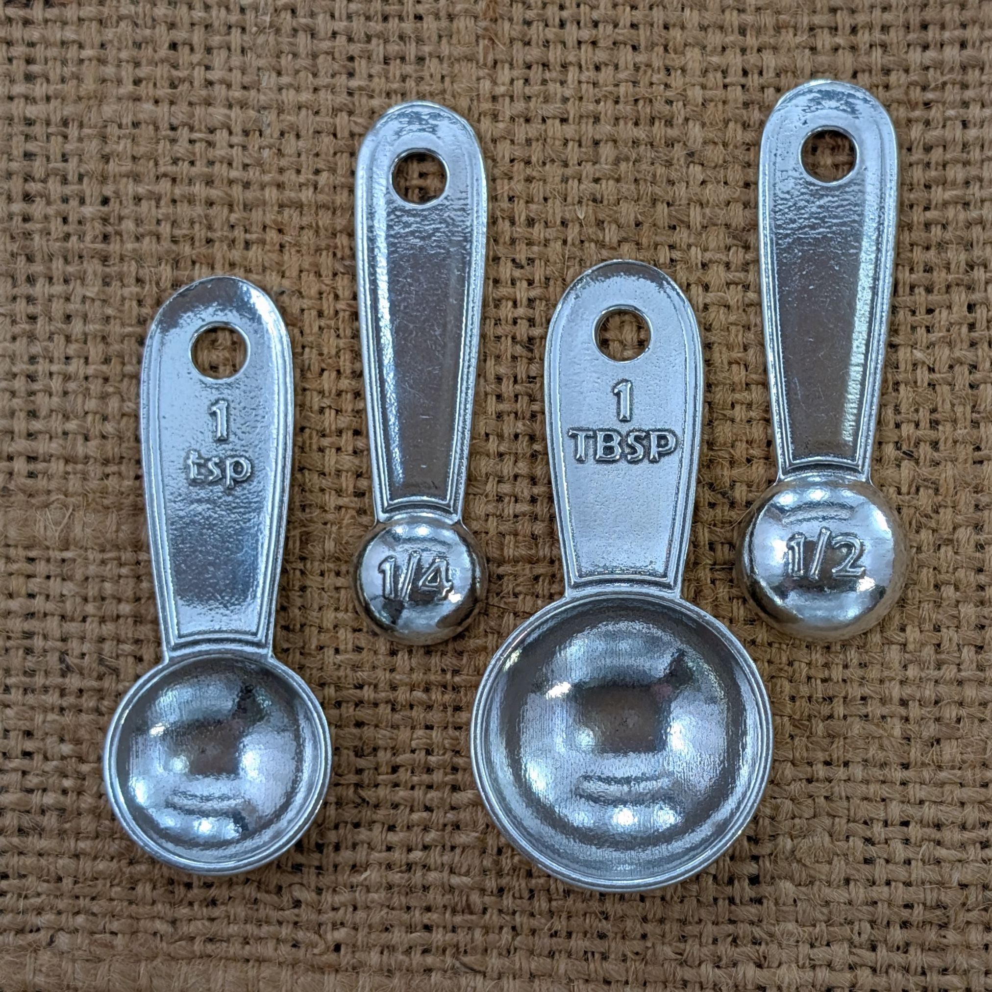 Daily Measuring Spoon Set– handmade pewter, made in Oregon 4