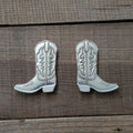 Cowboy Boots Magnet Pair – handmade pewter, made in Oregon