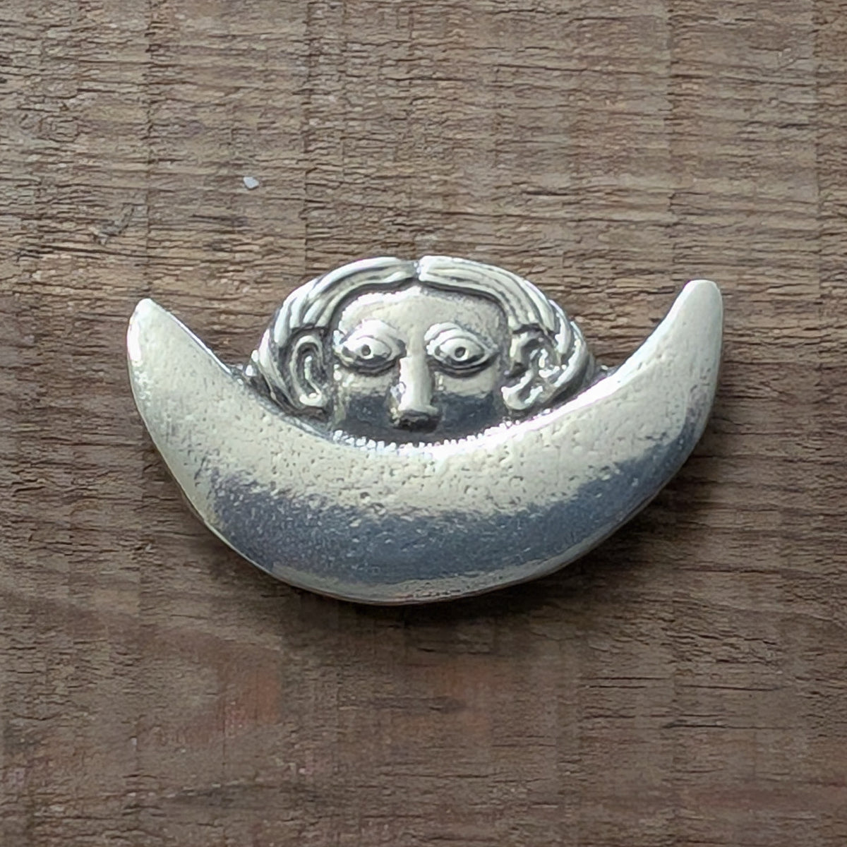 Moon Magnet – handmade pewter, made in Oregon