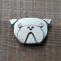 Pickles the Dog Magnet – handmade pewter, made in Oregon