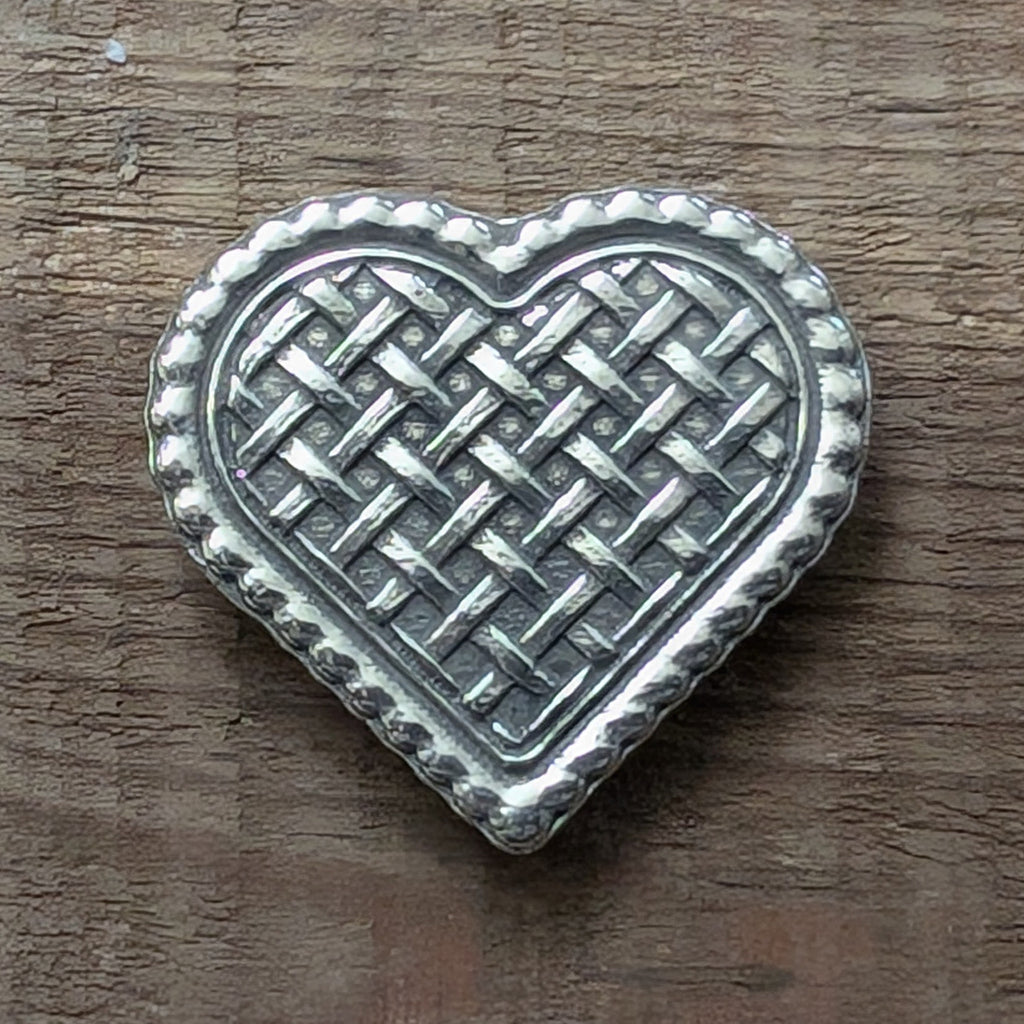 Pie Heart Magnet – handmade pewter, made in Oregon