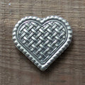 Pie Heart Magnet – handmade pewter, made in Oregon