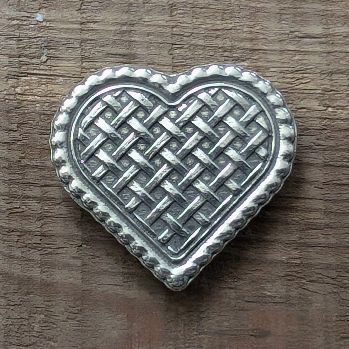 Pie Heart Magnet – handmade pewter, made in Oregon