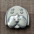 Walter the Dog Magnet – handmade pewter, made in Oregon