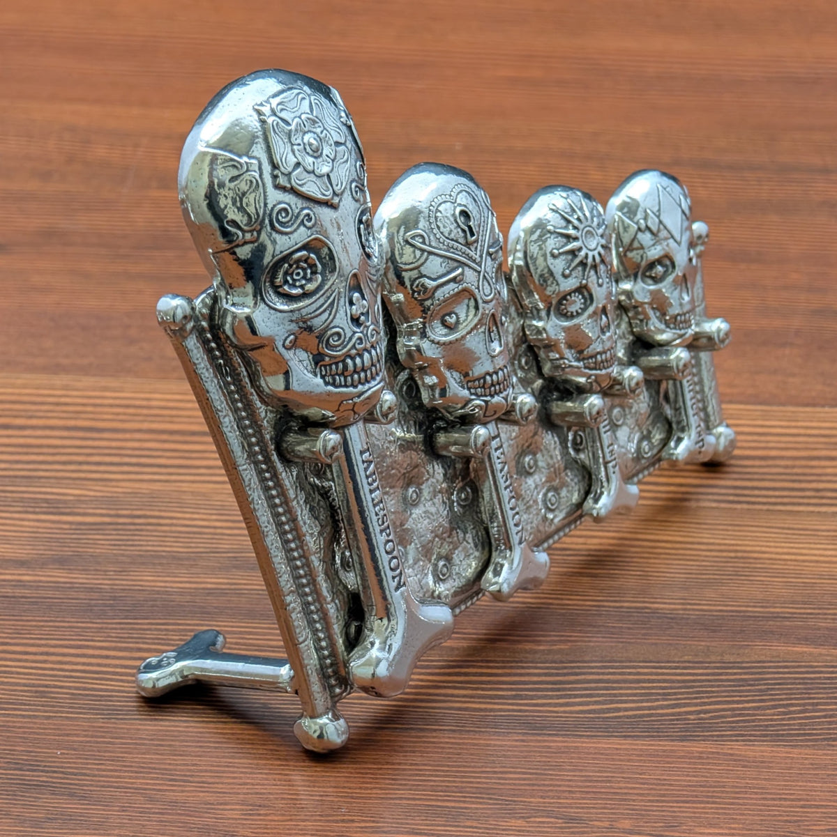 Calavera Measuring Spoons with Stand