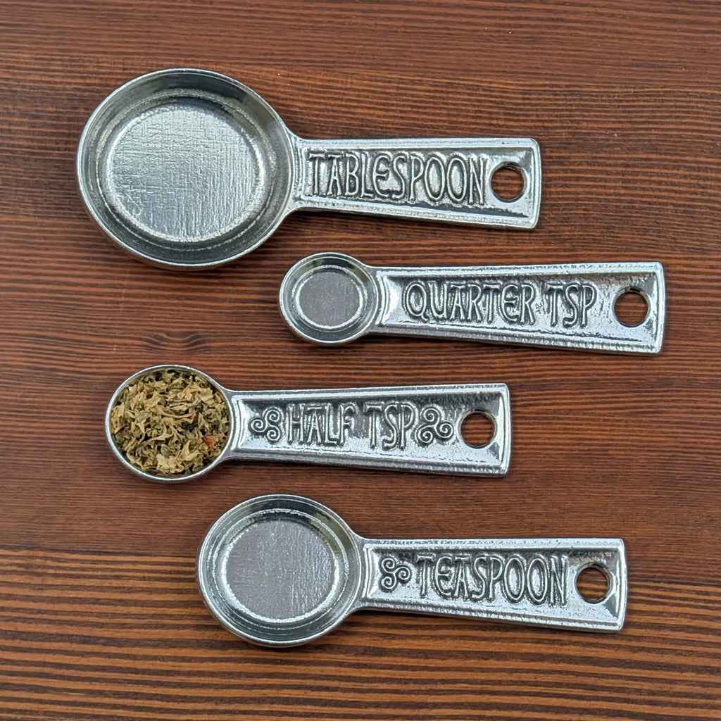 Celtic Knot Measuring Spoons with Stand