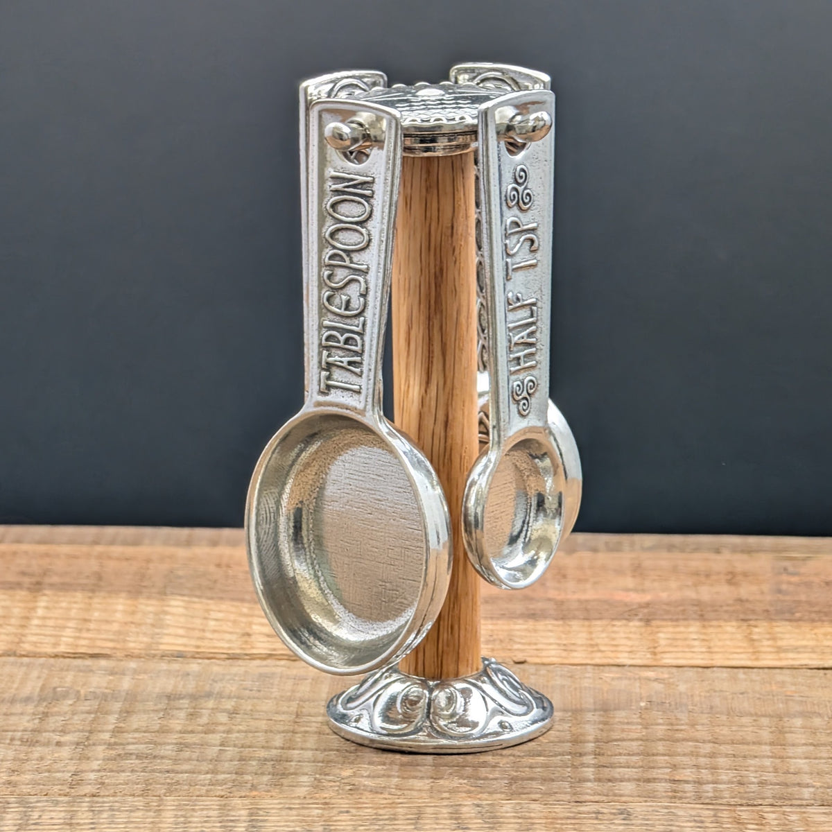 Celtic Knot Measuring Spoons with Stand