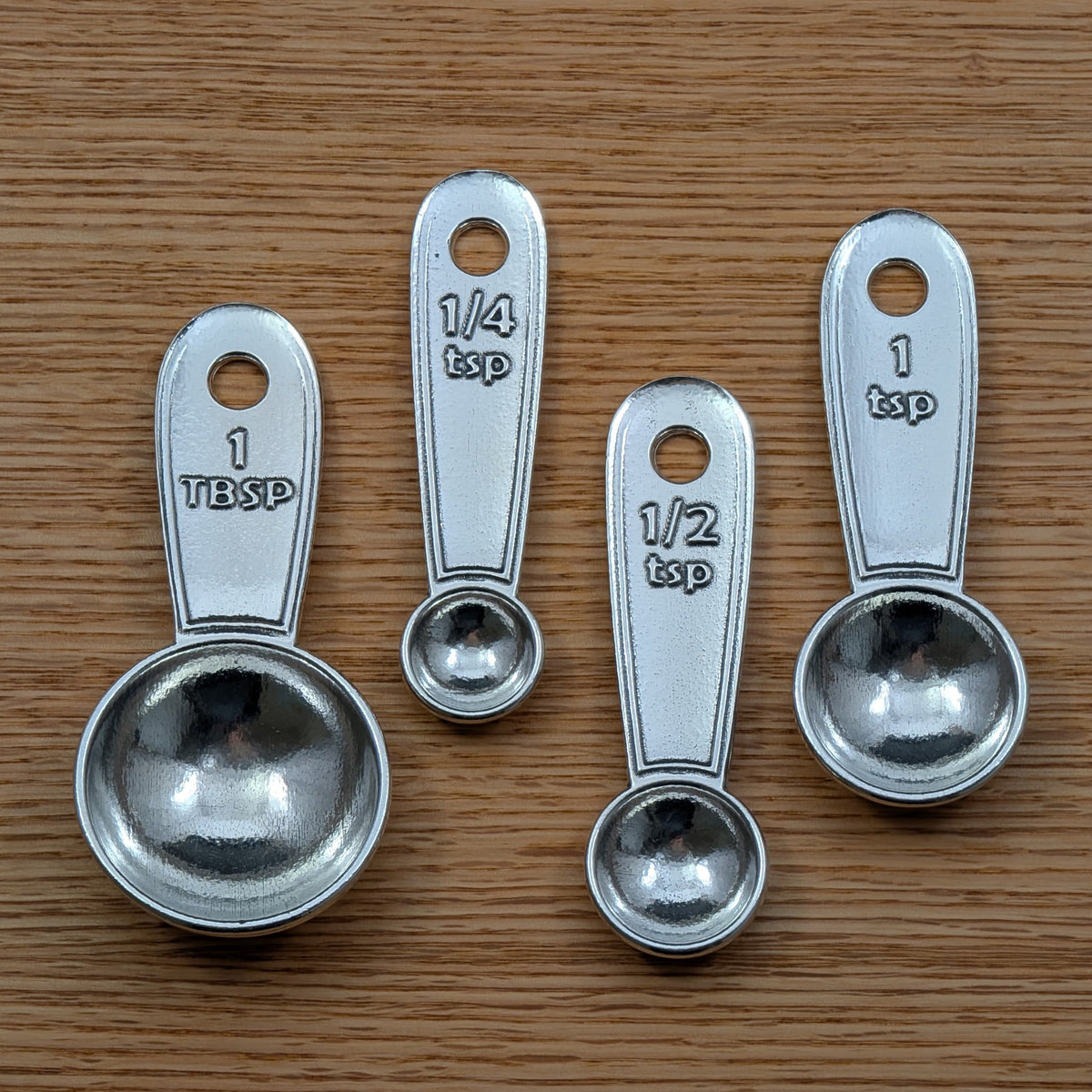 Daily Measuring Spoon Set — Handcrafted Pewter