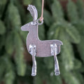 Reindeer Pewter Ornament – handmade in Oregon