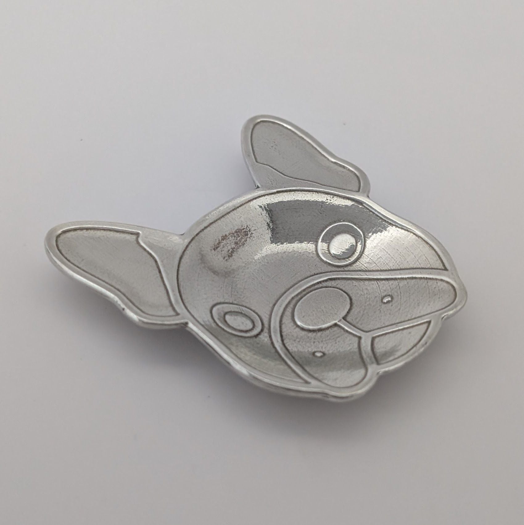 Dog Pewter Ring Dish —  Trinket Dish / Teabag Holder / Catchall