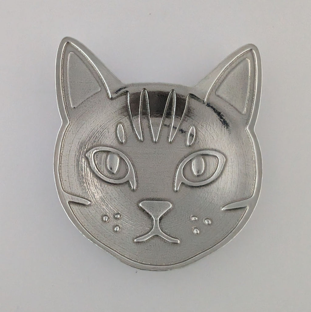 Cat Pewter Ring Dish — Trinket Dish / Teabag Holder / Catchall