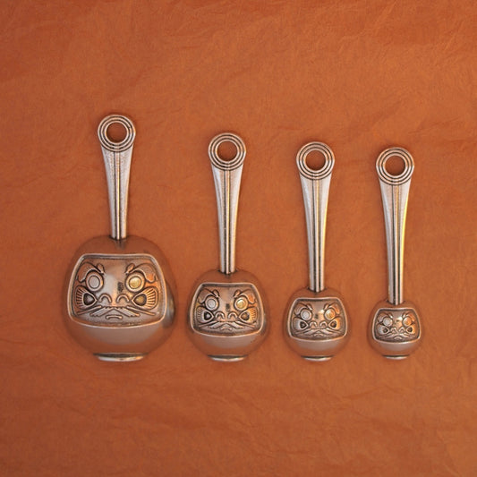 Daruma Measuring Spoons-Dharma Spoons of Luck and Perseverance