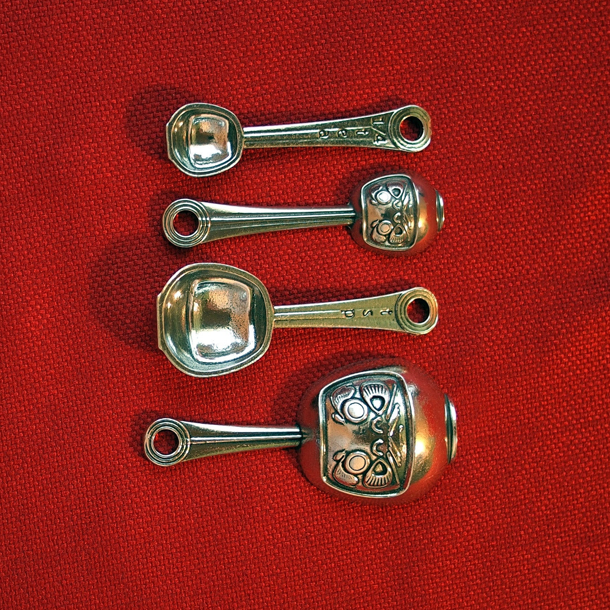 Daruma Measuring Spoons-Dharma Spoons of Luck and Perseverance