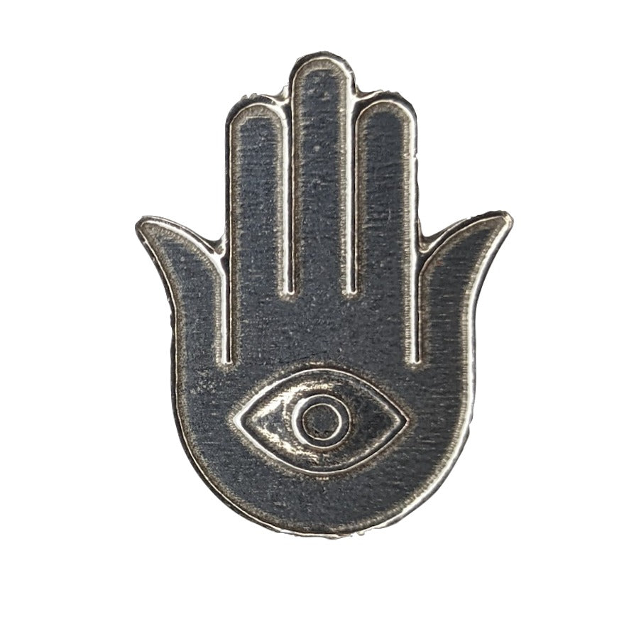 Hamsa, pewter magnet