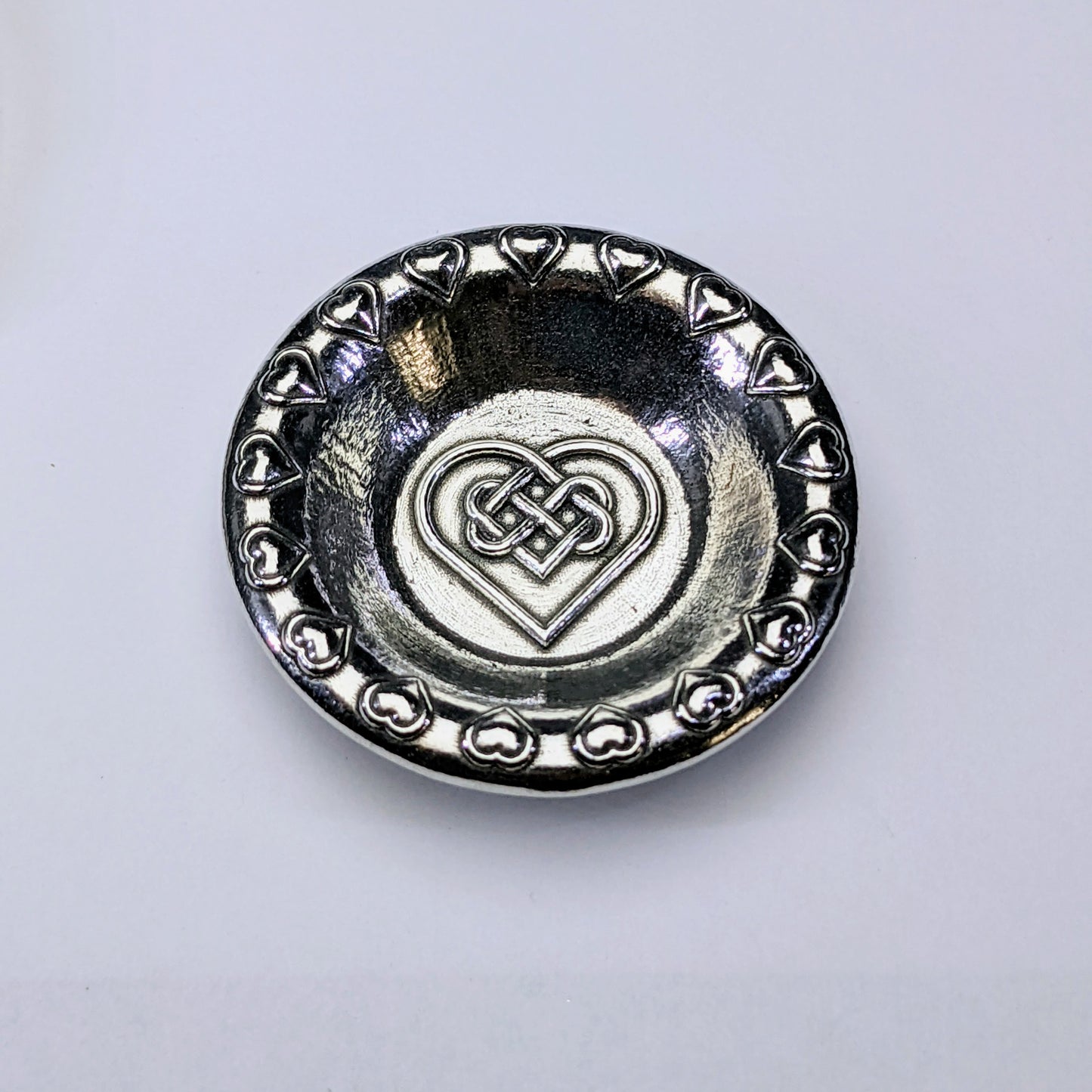 Heart Ring Dish, Celtic Knot Trinket Dish