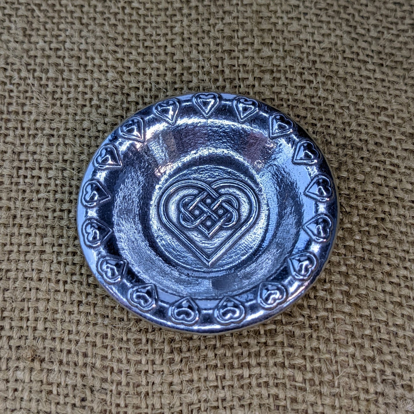 Heart Ring Dish, Celtic Knot Trinket Dish