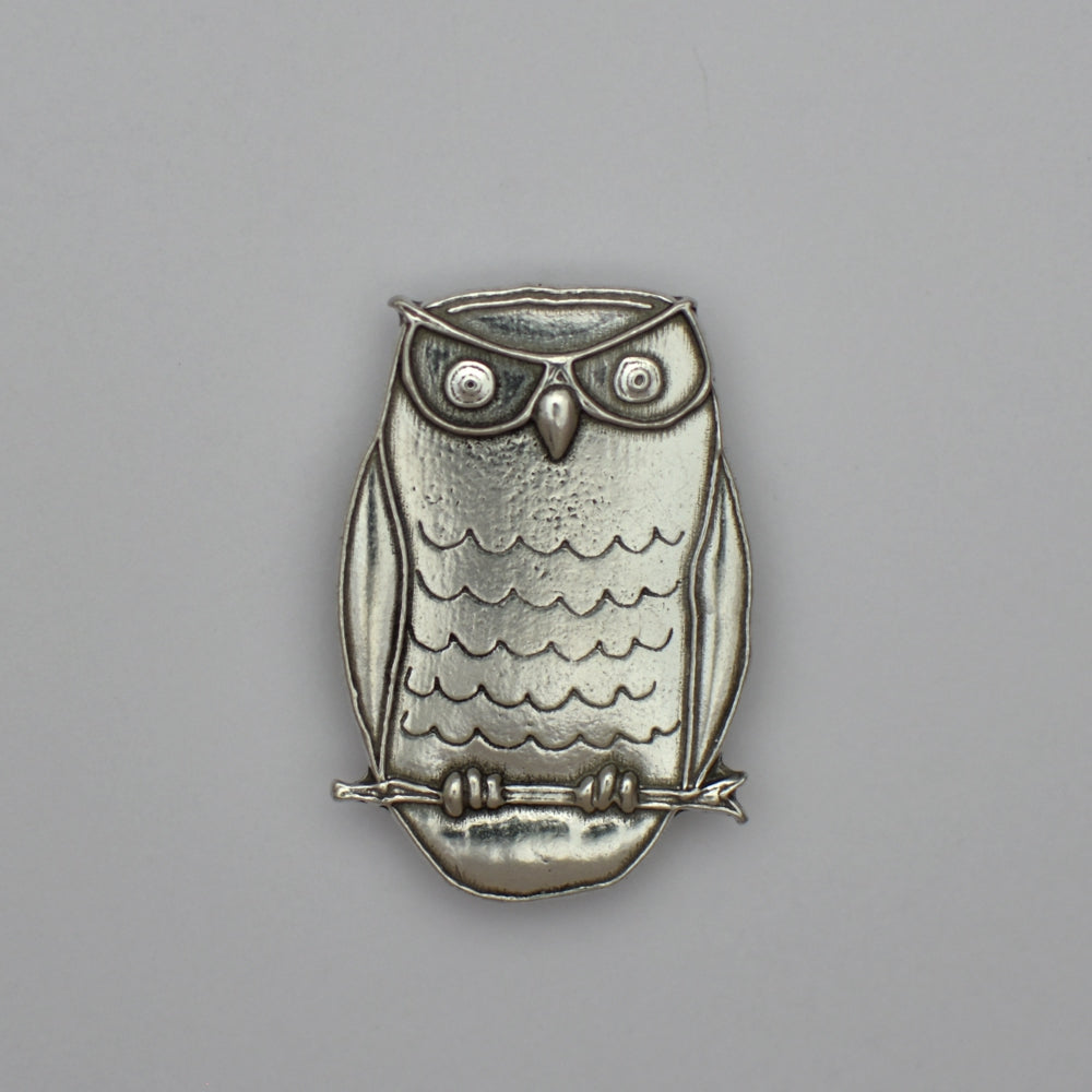 Cornelius the Owl, pewter magnet