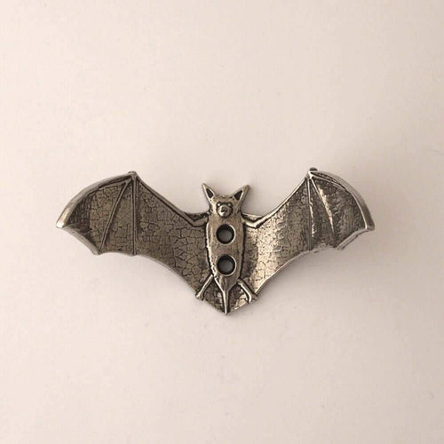 Bat Wall Hook – handmade pewter, made in Oregon