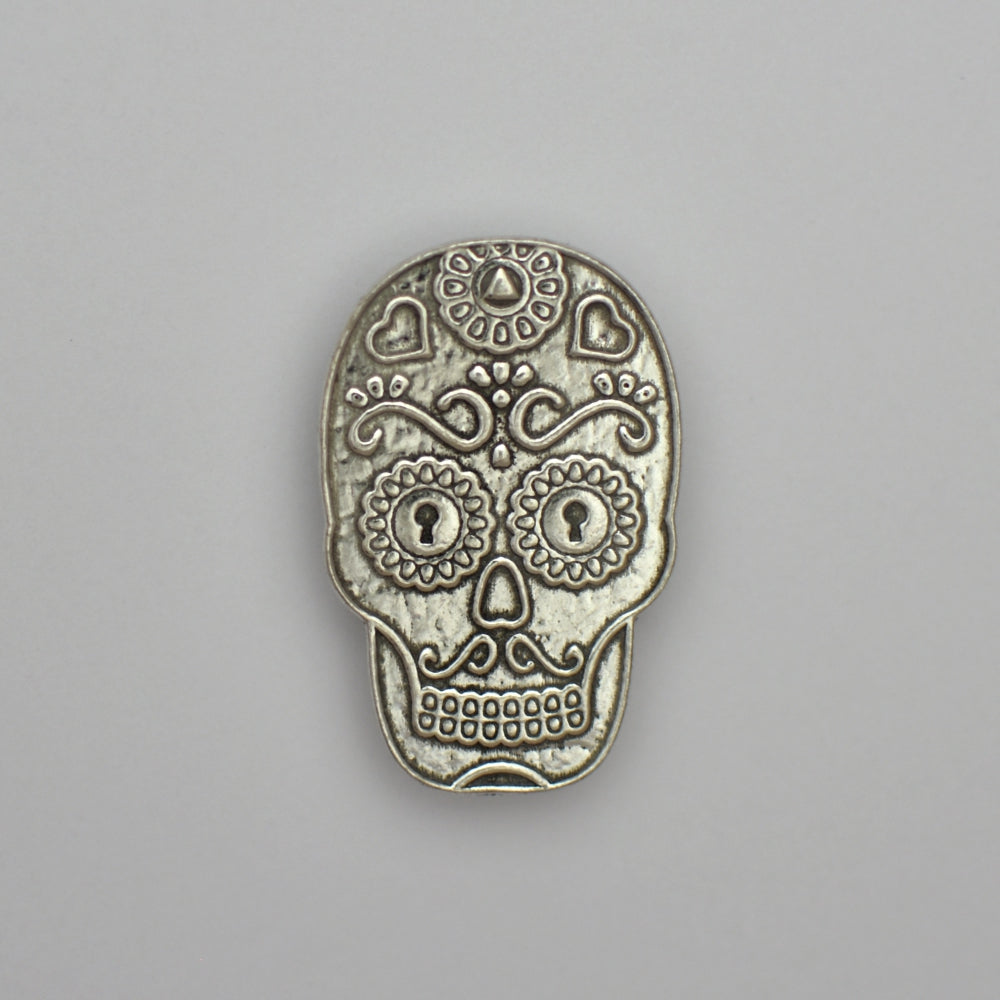 Sugar Skull, pewter magnet