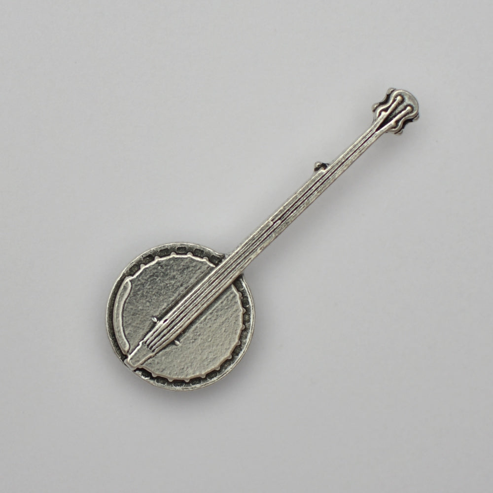 Banjo, pewter magnet